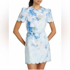 Zimmermann Blue Floral Mini Dress